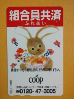 T-429 - JAPAN, Japon, Nipon, Carte Prepayee, Prepaid, Animal, Rabbit, Lapin - Lapins