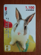 T-429 - JAPAN, Japon, Nipon, Carte Prepayee, Prepaid, Animal, Rabbit, Lapin - Conigli