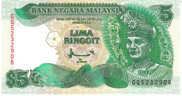 MALAYSIA P35A 5 RINGGIT  1998  #QQ Printer :Canadian Banknote   UNC. - Maleisië