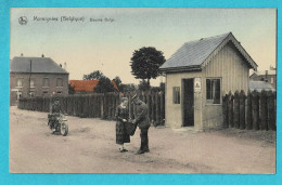 * Momignies (Hainaut - La Wallonie) * (Nels, Edit J. Gerday Lemye - COULEUR) Douane Belge, Frontière, Moto, Animée - Momignies