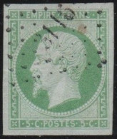 France  .  Y&T   .     12  (2 Scans)       .   O      .    Oblitéré - 1853-1860 Napoléon III.