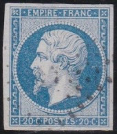 France  .  Y&T   .     14A       .   O      .    Oblitéré - 1853-1860 Napoleon III
