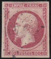 France  .  Y&T   .     17A  (2 Scans)       .   O      .    Oblitéré - 1853-1860 Napoléon III.