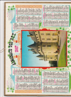 Almanach Des PTT 1967, Château De Pompadour En Corrèze, Attelage De Chevaux, Amiens, Somme, Très Bon état, - Big : 1961-70