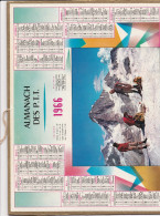 Almanach Des PTT 1966, Cimes, Neige, Montagne, Alpinisme, Alpinistes, Amiens, Somme, Très Bon état, - Big : 1961-70