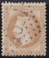 France  .  Y&T   .     28       .   O      .    Oblitéré - 1863-1870 Napoléon III Con Laureles
