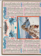 Almanach Des PTT 1958, Dent De Burgin, Savoie, Montagne, Neige, Télébenne, Ski, Skieurs, Somme, Très Bon état, - Groot Formaat: 1941-60