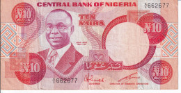 BILLETE DE NIGERIA DE 10 NAIRA DEL AÑO 1984 (BANKNOTE) - Nigeria