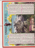 Almanach Des PTT 1957, Au Pied Des Glaciers, Montagne, Neige, Alpiniste, Somme - Formato Grande : 1941-60