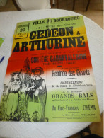 BOURBOURG Sortie Des Géants 26 Juin 1960, Affiche Originale 60 X 80 Env ; A 33 - Manifesti