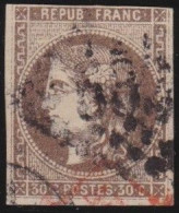 France  .  Y&T   .     47  (2 Scans)     .   O      .    Oblitéré - 1870 Bordeaux Printing