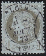 France  .  Y&T   .     50     .   O      .    Oblitéré - 1871-1875 Cérès
