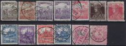 Hungary, 1919-1927, Selection Of 13 Old Used Stamps - Oblitérés