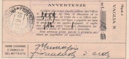 RICEVUTA VAGLIA POSTALE 1932  (336A - Mandatsgebühr