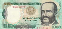 PERU' 1000 SOLES 1981 - VF (24A - Perù