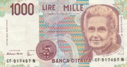 ITALIA LIRE 1000 MONTESORI-VF (30A - 10.000 Lire