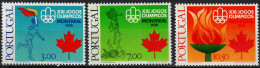 1976 Jogos Olímpicos Montreal AF 1289-91 / Sc 1288-90 / YT 1299-1301 / Mi 1319-21 Novo / MNH / Neuf / Postfrisch [zro] - Neufs