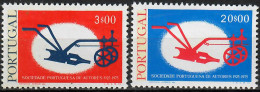 1976 Sociedade Portuguesa De Autores AF 1275-6 / Sc 1277-8 / YT 1285-6 / Mi 1305-6 Novo / MNH / Neuf / Postfrisch [zro] - Neufs