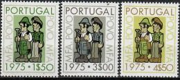 1975 Dinamização Cultural AF 1242-4 / Sc 1244-6 / YT 1252-4 / Mi 1272-4 Novo / MNH / Neuf / Postfrisch [zro] - Neufs