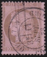 France  .  Y&T   .     54     .   O      .    Oblitéré - 1871-1875 Ceres