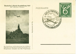 DR PP 149 C 2 -  6 Pf  Posthorn  Berlin-Friedenau Dt. Lp-Ausstellung 1941 M. Blko SST - Interi Postali Privati
