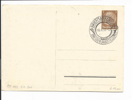 DR PP 122 C 1-01 -  3 Pf  Hindenburg Med.  Dresden Briefmarkenschau, Zwinger 1933 M. Blanko SST - Entiers Postaux Privés