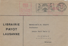 Librairie Payot Lausanne 1947 Stempel Nr. 5014 Moderez Votre Radio - Lautstärke > Prof. M. Debatty Tournai - Affrancature Meccaniche