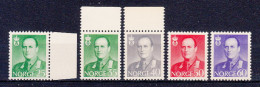 Norvegia Nuovi:  N. 428-32 - Unused Stamps