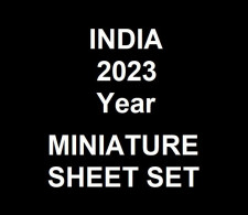 India 2023 Complete Year Collection Of 11 Miniature Sheet MS / SS MNH Year Pack As Per Scan RARE To Get - Full Years