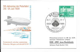DDR PP 16 B1-07c  - 10 Pf   Bauten 50. Jahre Polarfahrt Zeppelin LZ 127 M. Bl. SST - Otros & Sin Clasificación