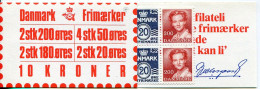 Dänemark Denmark Markenheftchen Booklet # H23 - Postfrisch/MNH - Queen And Digit Type - Carnets