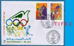 FDC/Année 2016-N°1747/1748 : Jeux Olympiques RIO 2016 - Zomer 2016: Rio De Janeiro