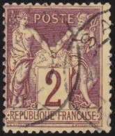 France  .  Y&T   .    85     .   O      .    Oblitéré - 1876-1898 Sage (Tipo II)