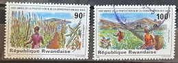 RWANDA -  (0) - 1980 - # 1091/1092 - Usados
