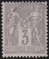 France  .  Y&T   .    87   .   O      .    Oblitéré - 1876-1898 Sage (Tipo II)