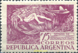 640688 HINGED ARGENTINA 1947 SEMANA DE LA AERONAUTICA - Ongebruikt