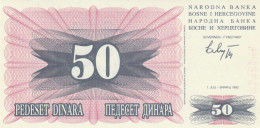 BOSNIA 50 DINARI- UNC (BA75 - Bosnie-Herzegovine