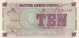 BRITISCH ARMED FORCES -10 NEW PENCE-UNC (BA77 - British Military Authority