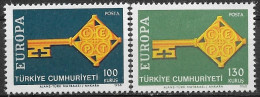 1968 Türkei  Mi. 2095-6 ** MNH  Europa - 1968