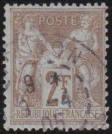 France  .  Y&T   .    105  (2 Scans)    .   O      .    Oblitéré - 1898-1900 Sage (Tipo III)