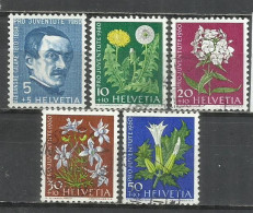 8515-SERIE COMPLETA SUIZA 1960.Nº668/72. 8,50€ HELVETIA FLORES FLORA FLOWERS - Usati