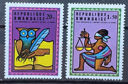 RWANDA -  MNH** - 1975 - # 734, 736 - Gebruikt