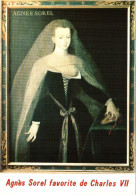 CPM 37 Loches - Le Château. Portrait D'Agnès Sorel Sein Nu, La Dame De Beauté, Favorite Du Roi Charles VII De F. CLOUET - Femmes Célèbres