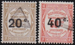 France  .  Y&T   .    Taxe  49/50      .   O      .    Oblitéré - 1859-1959 Usados