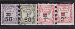 France  .  Y&T   .    Taxe  51/54     .   *      .    Neuf Avec Gomme - 1859-1959 Mint/hinged