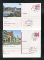 "BUNDESREPUBLIK DEUTSCHLAND" 2 Bildpostkarten Je Mit Bildgleichem Stempel Ex "BAYREUTH" (4993) - Postales Ilustrados - Usados