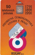 CZECHOSLOVAKIA - Vystava V Praze, Telecart A.s. First Issue 50 Units, Chip SC6, Tirage %20000, 06/91, Used - Tschechoslowakei