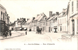 CPA 62 (Pas-de-Calais) Auxi-le-Château - Pharmacie Nouvelle, Librairie,... Rue D'Abbeville TBE éd. J. Vasseur à Auxi - Auxi Le Chateau