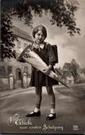 G8971 - TOP Glückwunschkarte Schulanfang - Mädchen Zuckertüte Ranzen Schulranzen - EAS Schwertfeger Gel Mühlau - Eerste Schooldag