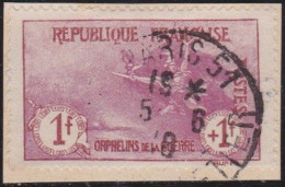 France  .  Y&T   .    154 Sur Papier  (2 Scans)     .   O      .    Oblitéré - Gebraucht